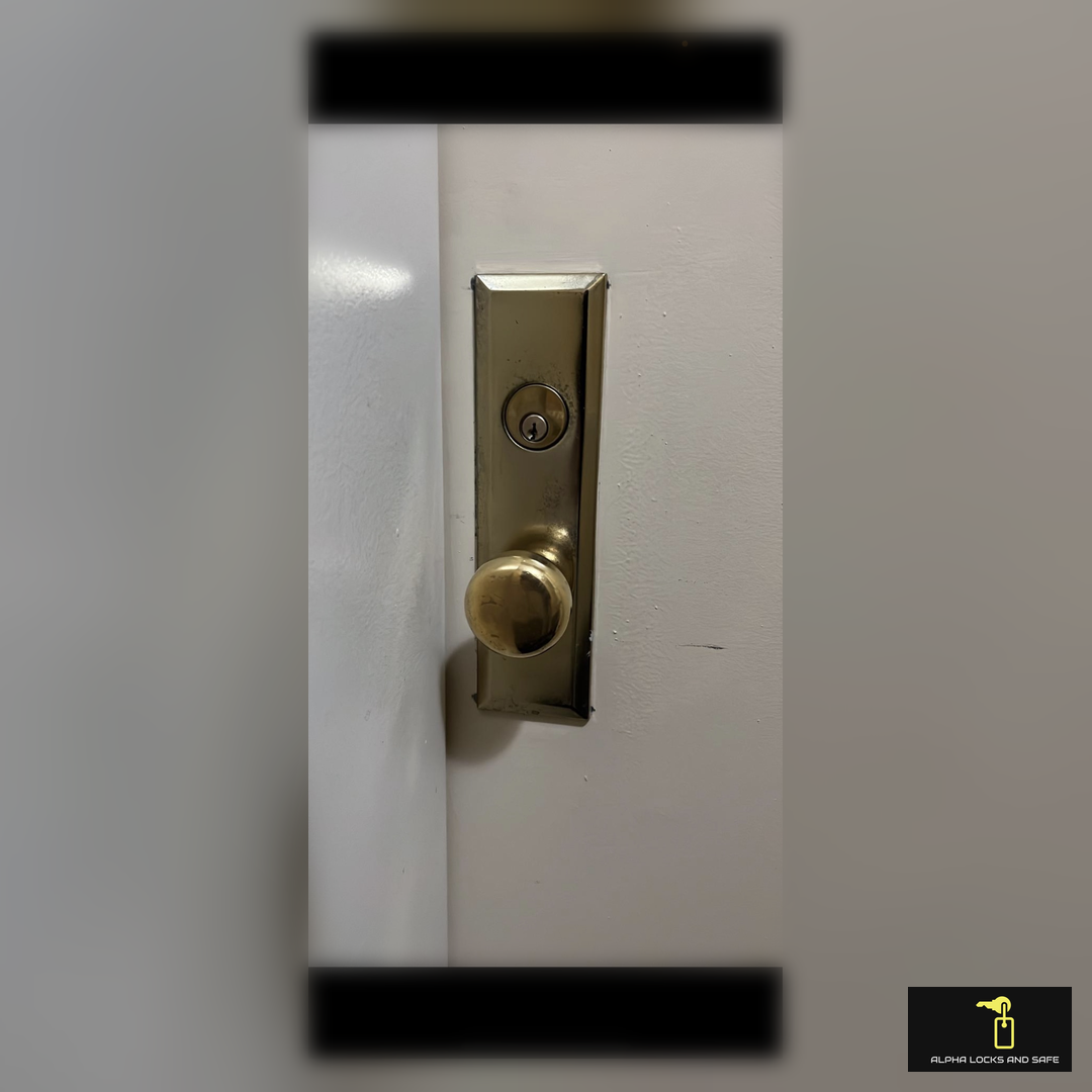 Door lock installation